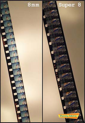 formats films 8 mm et super 8